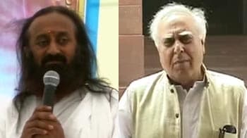 Video : Sibal expresses shock over Sri Sri's reported remarks on govt schools and Naxals
