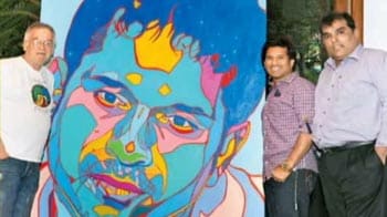 Video : Sachin Tendulkar's 7-foot avatar