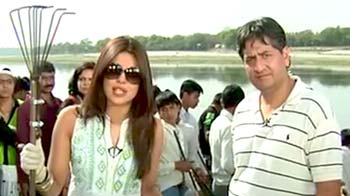 यमुना में सफाई के साथ ग्रीनाथॉन-4 आरंभ