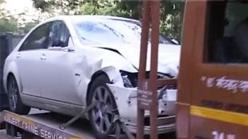 Video : Hit-and-run: Speeding Mercedes runs over two cops in Delhi, one dead