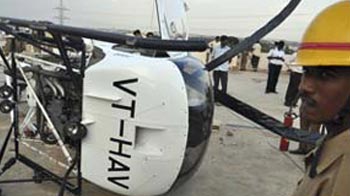 Chopper that landed on Bangalore roof dismantled