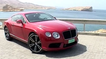 The smouldering Bentley Continental GT