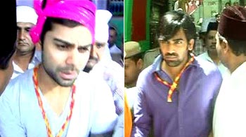Royal Challengers Bangalore players at Ajmer Sharif