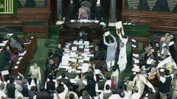 Video : 8 Congress' Telangana MPs suspended for disrupting Parliament