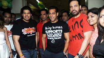 Salman Khan at the launch of a gym