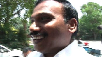Video : A Raja heads to Parliament on his first day free from jail