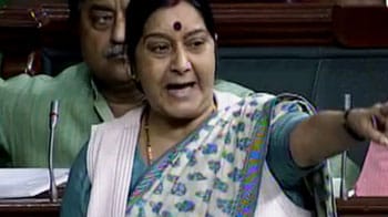 Video : Missing! Sushma asks where are Congress MPs during Zero Hour?