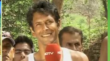 ग्रीनाथॉन : मिलिंद ने पूरी की 1500 किमी की दौड़