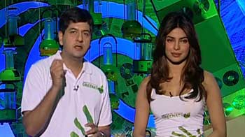 ग्रीनाथॉन : प्लास्टिक कवर में लिपटी प्रियंका...