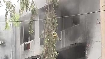Fire at a factory in Delhi's Mayapuri area Fire at a factory in Delhi's Mayapuri area