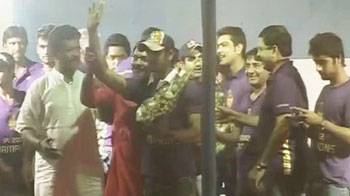 Kolkata's rousing welcome for Knight Riders