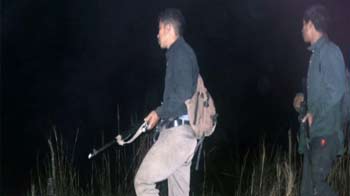 Armed poachers caught on camera at Kaziranga National Park