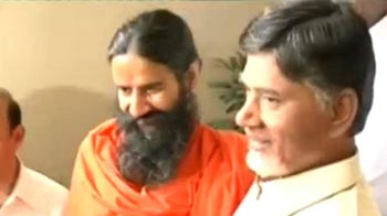 Baba Ramdev meets Chandrababu Naidu