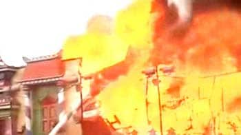 Video : Fire at Hyderabad exhibition ground; 75 shops destroyed, traffic hit