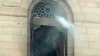 Video : Fire reported at Home Ministry building in Delhi