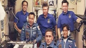 Sunita Williams and crew talk to family and friends from space