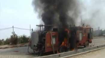 Farmers protesting land acquisition policy clash with police in Rewari