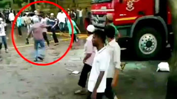 Mumbai violence: CCTV footage shows large mob with arms at station