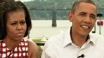 Michelle Obama finds George Clooney cute
