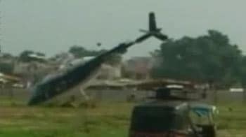 Video : Asaram Bapu's helicopter crash lands in Gujarat