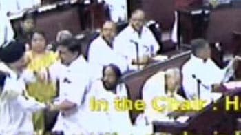 Video : Samajwadi Party, BSP MPs scuffle in Rajya Sabha over quota bill