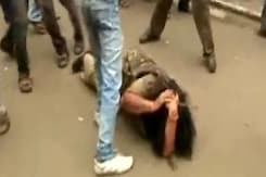 How Congress protestors assaulted a policewoman How Congress protestors assaulted a policewoman