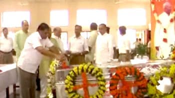 Video : Ex-RSS chief Sudarshan cremated in Nagpur