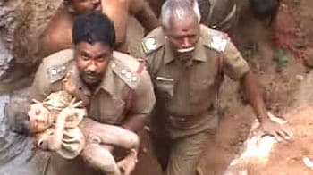 Video : Miraculous escape for three-year-old who fell into borewell