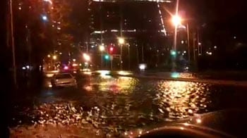 The Sandy effect: Jersey City streets flooded