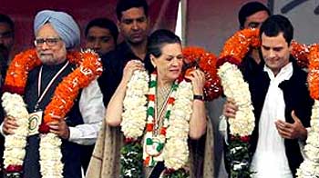 At mega rally in Delhi, Congress' show of strength