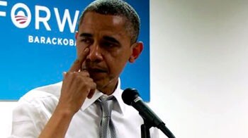 Video : Obama cries as he thanks campaign workers