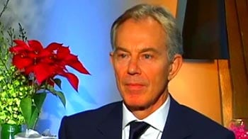 Tony Blair in conversation with NDTV