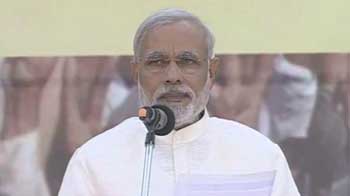 Video : Narendra Modi sworn in as Gujarat Chief Minister at grand ceremony