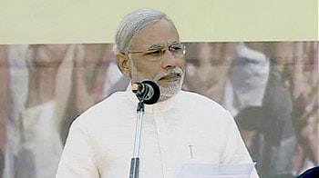 नरेंद्र मोदी ने चौथी बार ली मुख्यमंत्री पद की शपथ
