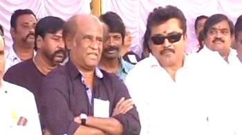 Rajinikanth joins hunger strike against service tax