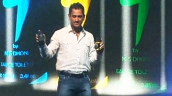Video : Dhoni launches own brand of Cologne