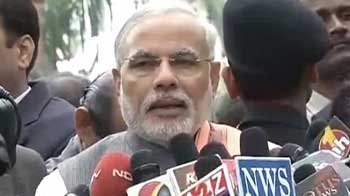 Video : Modi meets PM, will visit Delhi college SRCC this afternoon