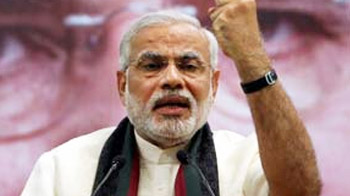 Amid protesters and water cannons at Narendra Modi's visit