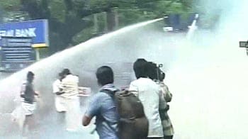 Demand for PJ Kurien's resignation grows, water cannons used on protestors