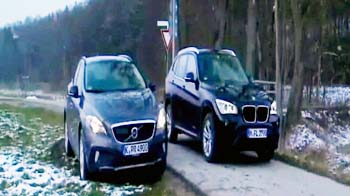It's Volvo V40 Cross Country versus the all-new BMW X1