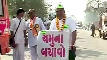 यमुना बचाओ पदयात्रा फरीदाबाद में रोकी गई