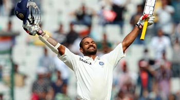 Mohali Test: Dhawan slams 85-ball ton, quickest ever on debut