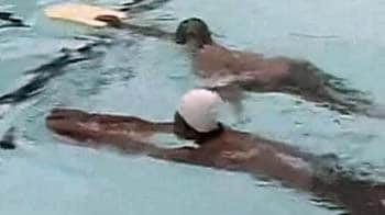 Video : Nisha Millet's swimming clinic at Jain University Bangalore