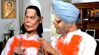 Video : When politicians get 'tainted' with colours of Holi