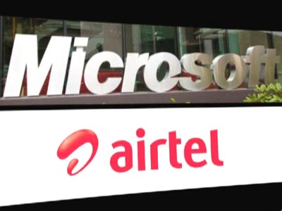 Microsoft announces tie up with Airtel Microsoft announces tie up with Airtel