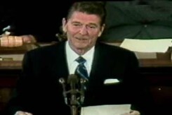 A look back at Ronald Reagan's eight years as US President (Aired: Jan 1989) A look back at Ronald Reagan's eight years as US President (Aired: Jan 1989)