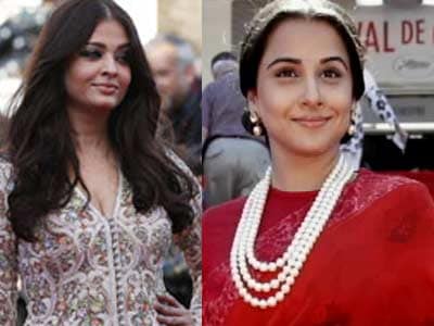 Vidya and Ash: Fashionably disastrous at Cannes
