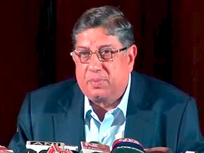 'Son-in-law's arrest no reason for me to step down': BCCI chief N Srinivasan to NDTV