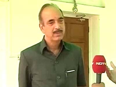 Video : MPs quit for selfish reasons, not Telangana cause: Ghulam Nabi Azad to NDTV