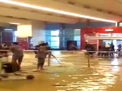 Delhi airport, 'world's second-best', flooded after heavy rain
